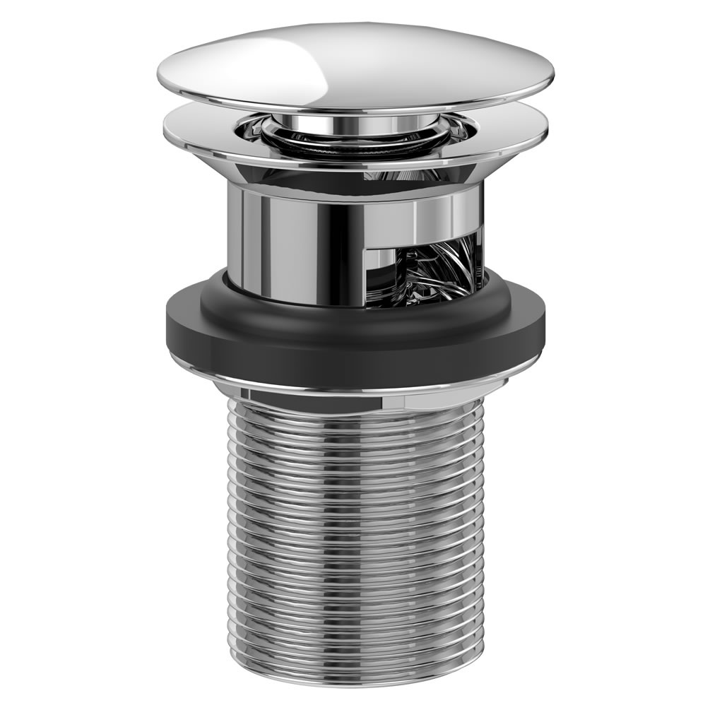 Cutout image of Villeroy & Boch Chrome Slotted Click-Clack Basin Waste